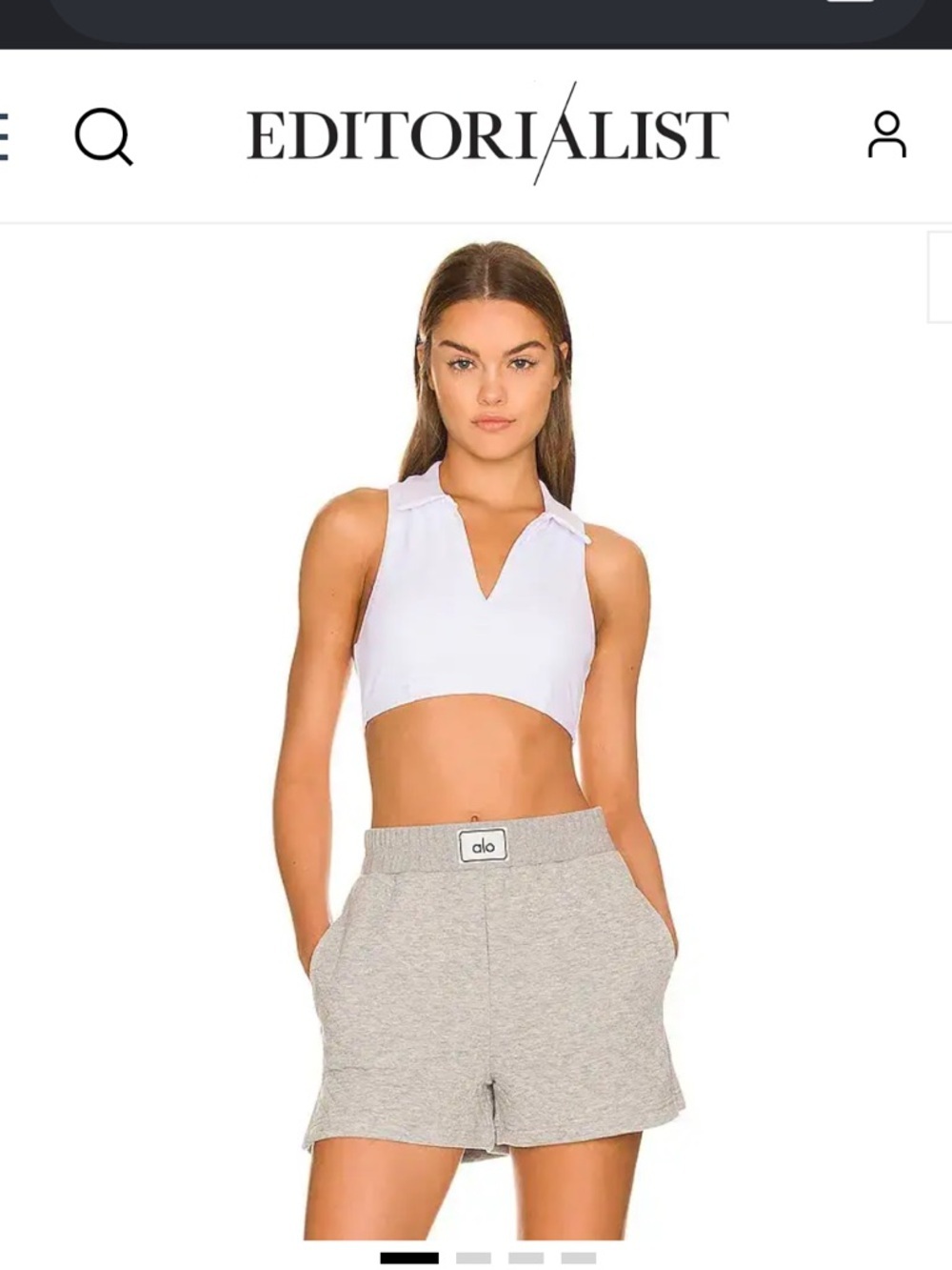 ALO Yoga Quilted Arena Boxing Shorts Heather Gray Lounge Sweatshorts Size XS